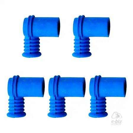 10166 CAJA CAPUCHON DE BUJIA X 5 DZE AZUL UNIVERSAL 90 S/RESISTENCIA