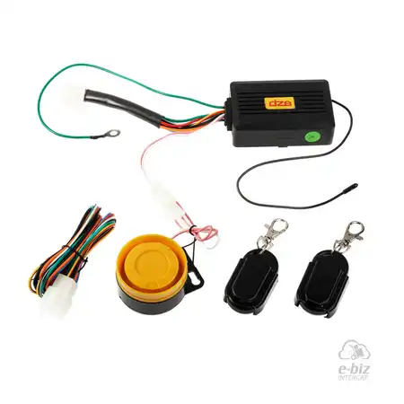 10225 ALARMA DZE UNIVERSAL 12V (ALARMA, SIRENA 2 CONTROLES)