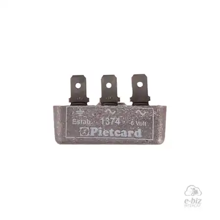 1374 REG. C/A (ESTABILIZA 6V) (3 CONT 2 POSITIVOS 1 NEGATIVO) EJ:ZANELLA-MORINI-MINARELLI-GARELLI