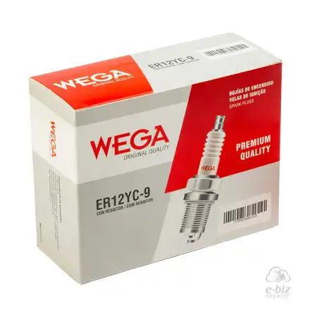 1 CAJA DE BUJIAS WEGA 10 UNIDADES DE W-ER12YC-9 (CPR8EA-9)