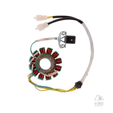 257 ESTATOR TRIF DE 12 P AISLADO DE MASA EJ:ZANELLA RZ 250 AÑO 2013 C/ENC A BATERIA