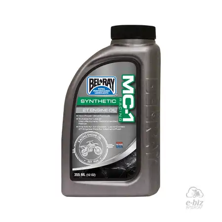 BEL-RAY MC-1 RACING SYN 2T ENG OIL 355 ML SINTETICO