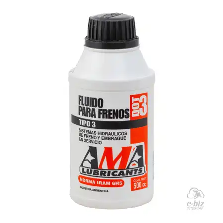 BRAKE FLUID DOT 3 500 CC - FRENOS
