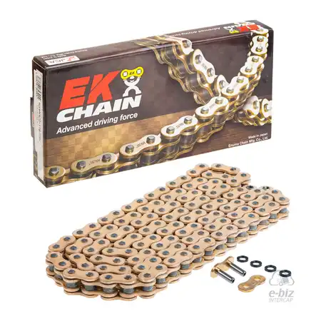 CADENA EK CHAIN 520MVXZ2-118L QX-Ring W/MLJ GOLD (9000 lbs)