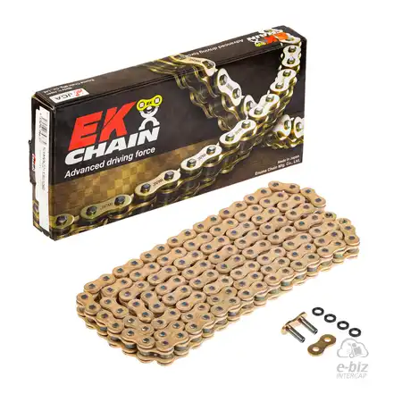 CADENA EK CHAIN 520MVXZ2-130L QX-Ring W/MLJ GOLD (9000 lbs)