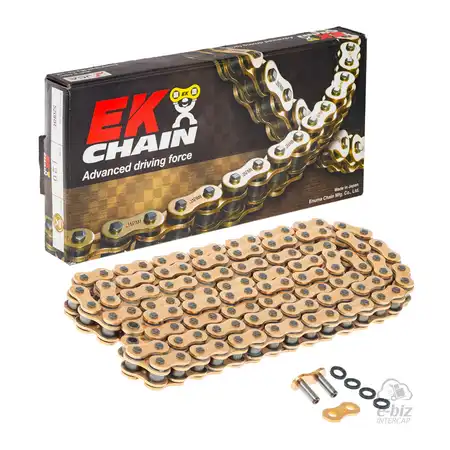CADENA EK CHAIN 520RR-120L QX-Ring W/MLJ GOLD (8500 lbs)