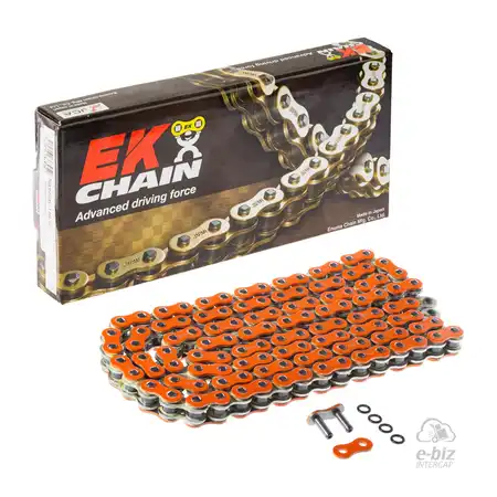 CADENA EK CHAIN 520SRO6-118/G O-Ring W/MLJ ORANGE (8000 lbs)