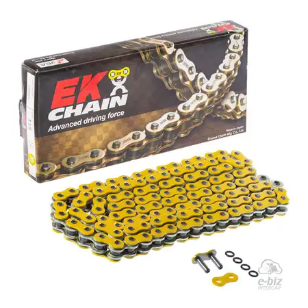 CADENA EK CHAIN 520SRO6-118/G O-Ring W/MLJ YELLOW (8000 lbs)