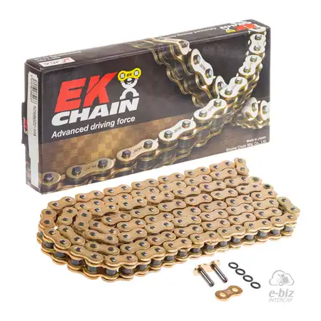 CADENA EK CHAIN 525SROZ2-124/G O-Ring W/MLJ GOLD (8800 lbs)