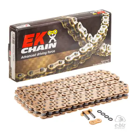 CADENA EK CHAIN 525ZVX3-130L W/MLJ GOLD (10300 lbs)