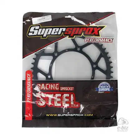 CORONA ACERO SUPERSPROX 245 51T-520 NEGRO HONDA XR 250 TORNADO/YAMAHA TTR 230/YZ-F 250-450/WR 250F/YZ 125-250