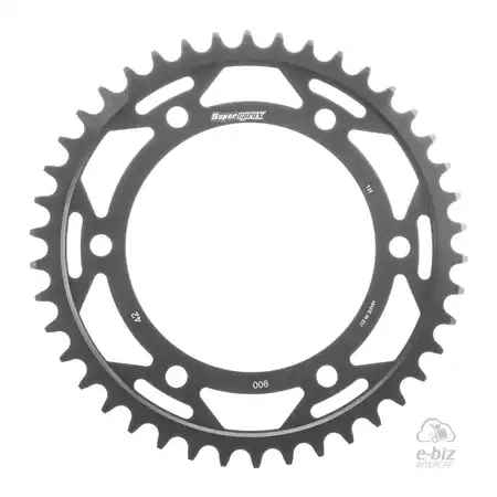 CORONA ACERO SUPERSPROX 900 42T-525 NEGRO BENELLI TRK 502X