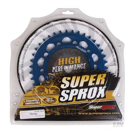 CORONA ALUMINIO SUPERSPROX 1303 39T-520 AZUL YAMAHA R1/ HONDA CB 500F/NC 750X/NC 700