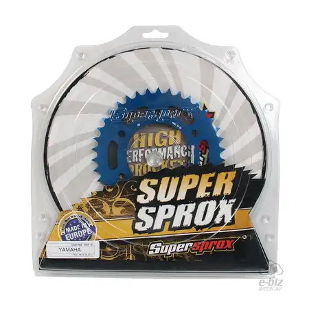 CORONA ALUMINIO SUPERSPROX 1844 38T-428 AZUL YAMAHA FZ 16FI