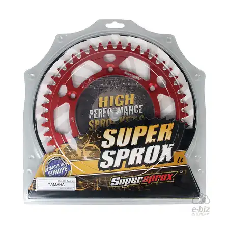 CORONA ALUMINIO SUPERSPROX 245 46T-520 ROJO HONDA XR 250 TORNADO/YAMAHA TTR 230/YZ-F 250-450/WR 250F/YZ 125-250