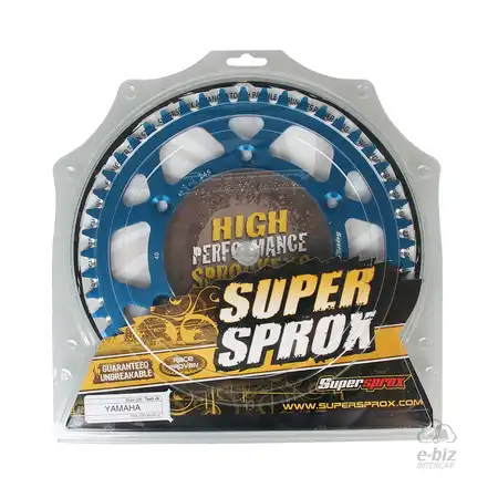 CORONA ALUMINIO SUPERSPROX 245 49T-520 AZUL HONDA XR 250 TORNADO/YAMAHA TTR 230/YZ-F 250-450/WR 250F/YZ 125-250