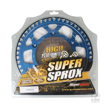 CORONA ALUMINIO SUPERSPROX 245 50T-520 AZUL HONDA XR 250 TORNADO/YAMAHA TTR 230/YZ-F 250-450/WR 250F/YZ 125-250