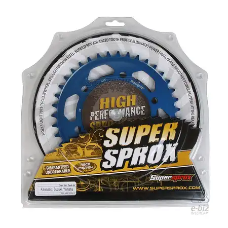 CORONA ALUMINIO SUPERSPROX 486 39T-520 AZUL YAMAHA R6/ MT 03A/YZF R3A/KAWASAKI VERSYS X 300