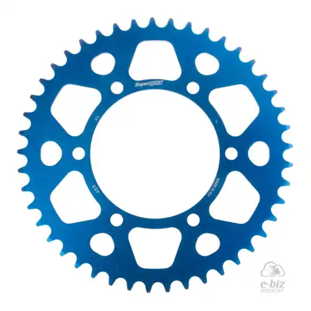 CORONA ALUMINIO SUPERSPROX 486 44T-520 AZUL YAMAHA R6/ MT 03A/YZF R3A/KAWASAKI VERSYS X 300