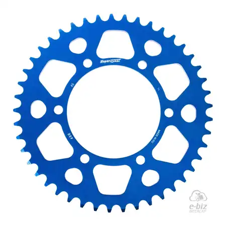 CORONA ALUMINIO SUPERSPROX 486 45T-520 AZUL YAMAHA R6/ MT 03A/YZF R3A/KAWASAKI VERSYS X 300