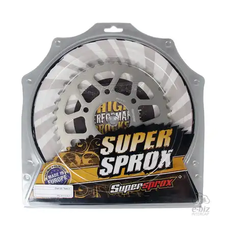 CORONA ALUMINIO SUPERSPROX 812 37T-520 PLATA BAJAJ ROUSER NS 200RS/AS