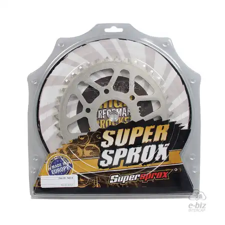 CORONA ALUMINIO SUPERSPROX 812 39T-520 PLATA BAJAJ ROUSER NS 200RS/AS