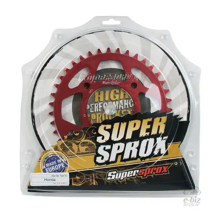CORONA ALUMINIO SUPERSPROX 975 39T-520 ROJO HONDA CB 250 NEW TWISTER
