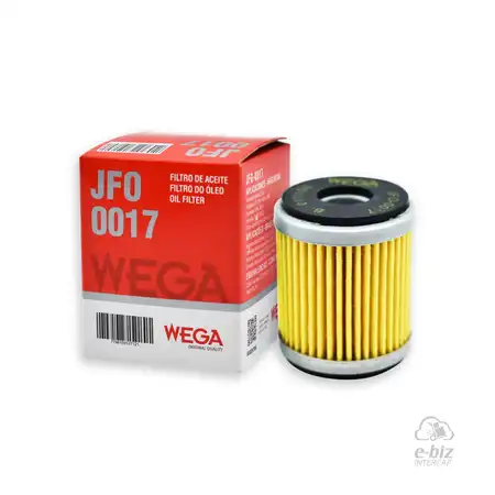 FILTRO DE ACEITE WEGA YAMAHA YBR250/ YFZ450/ XTZ250/ YZ250F (JFO-0017)