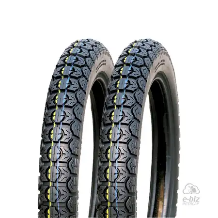 JUEGO DE CUBIERTAS CALLE HDMA005+HDMA005 (2.75-18)(3.00-18)