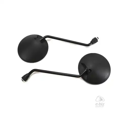 JUEGO ESPEJOS MDA HONDA XR/MB 100 RED. DOBLE CODO, ROSCAS DERECHA 10MM. VAR.