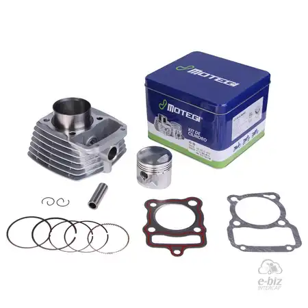 KIT CILINDRO MOTEGI ALUMINIO MOTOMEL X3M125/SKUA/CG/ ZANELLA ZR125 HONDA STORM/CG125 (D.56.5MM)