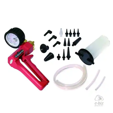 KIT PARA PURGAR Y MEDIR VACIO DEL SISTEMAS DE FRENOS BIKE SERVICE