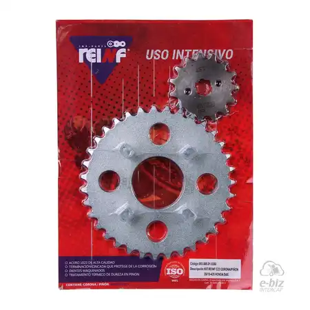 KIT REINF C23 CORONA/PIÑON 35/15-420 HONDA DAX/GUERRERO DAY/ZANELLA HOT/MONDIAL DAX