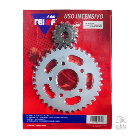 KIT REINF C23 CORONA/PIÑON 37/13-520 SIN PROTECTOR HONDA CBX250 TWISTER