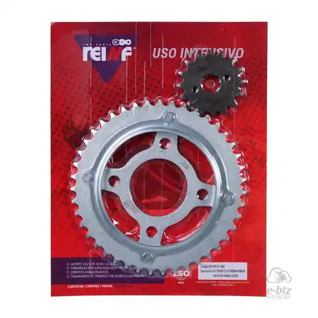 KIT REINF C23 CORONA/PIÑON 43/16-428 C/PROTECTOR HONDA CG150 TITAN/GLH 150