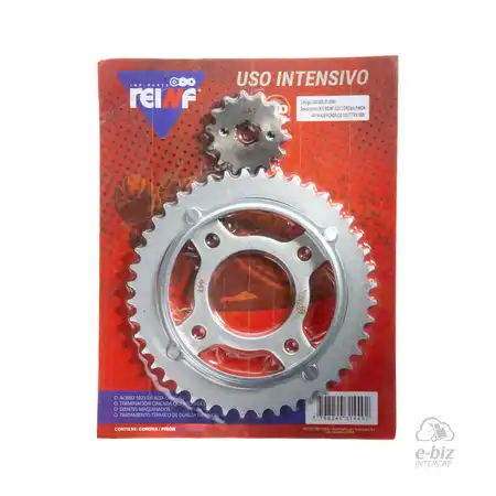 KIT REINF C23 CORONA/PIÑON 44/14-428 HONDA CG 125 TITAN 2000