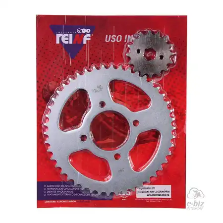KIT REINF C23 CORONA/PIÑON 46/16-428 MOTOMEL SKUA 150/MAVERICK DUAL 150/ZANELLA ZR 150