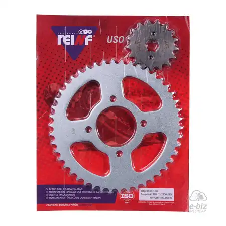KIT REINF C23 CORONA/PIÑON 46/17-428 MOTOMEL SKUA 150/MAVERICK DUAL 150/ZANELLA ZR 150