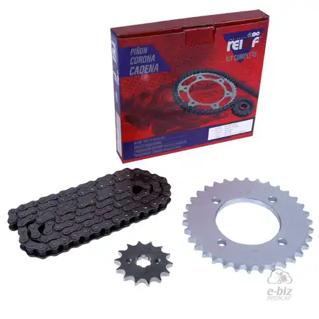KIT REINF C23 CORONA/PIÑON/CADENA 34/14-428-110L HONDA C 125 BIZ