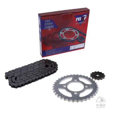 KIT REINF C23 CORONA/PIÑON/CADENA 36/13-428-110L GILERA SMASH/ZANELLA ZB/CORVEN ENERGY/MOTOMEL BIT