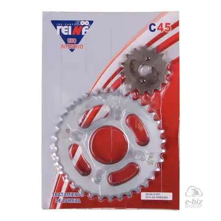 KIT REINF C45 CORONA/PIÑON 35/15-420 HONDA DAX/GUERRERO DAY/ZANELLA HOT/MONDIAL DAX