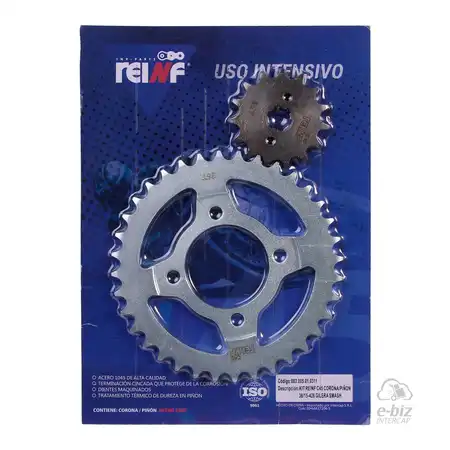 KIT REINF C45 CORONA/PIÑON 36/15-428 GILERA SMASH/ZANELLA ZB/CORVEN ENERGY/MOTOMEL BIT