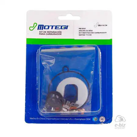 KIT REPARACION CARBURADOR MOTEGI MOTOS 110 CC