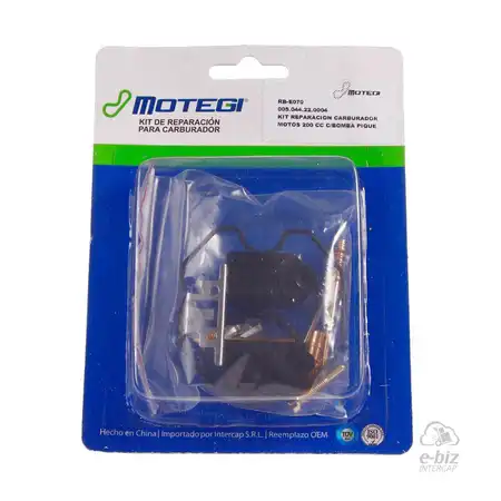 KIT REPARACION CARBURADOR MOTEGI MOTOS 200 CC S/BOMBA PIQUE