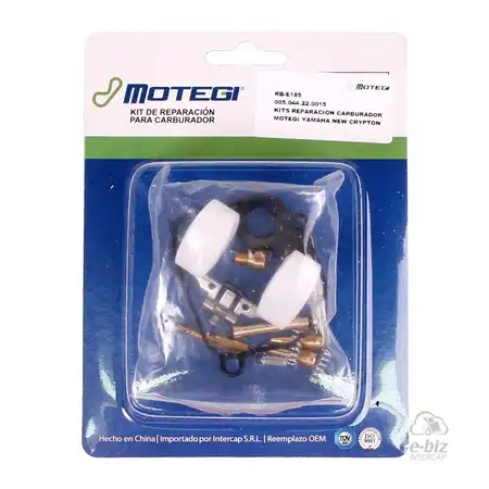 KIT REPARACION CARBURADOR MOTEGI YAMAHA NEW CRYPTON