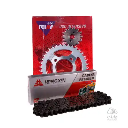 KIT TRANSMISION COMPLETO C23 GILERA SMASH 36/14 + HENGXIN 428H-110L