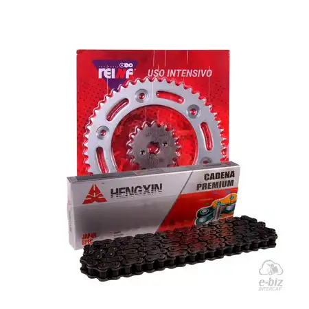 KIT TRANSMISION COMPLETO C23 HONDA XR 150 L 49/17 + HENGXIN 428H-136L