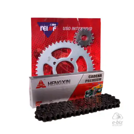 KIT TRANSMISION COMPLETO C23 SUZUKI EN 125 45/14 + HENGXIN 428H-118L