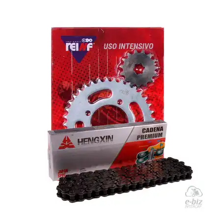 KIT TRANSMISION COMPLETO C23 YAMAHA CRYPTON 37/15 + HENGXIN 428H-110L