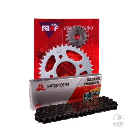 KIT TRANSMISION COMPLETO C23 ZANELLA RX 150 38/15 + HENGXIN 428H-118L